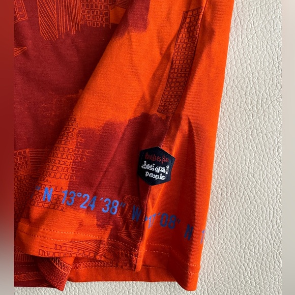 Desigual Men’s Barcelona Landmark Print Short Sleeve T Shirt - Size L - Picture 4 of 9